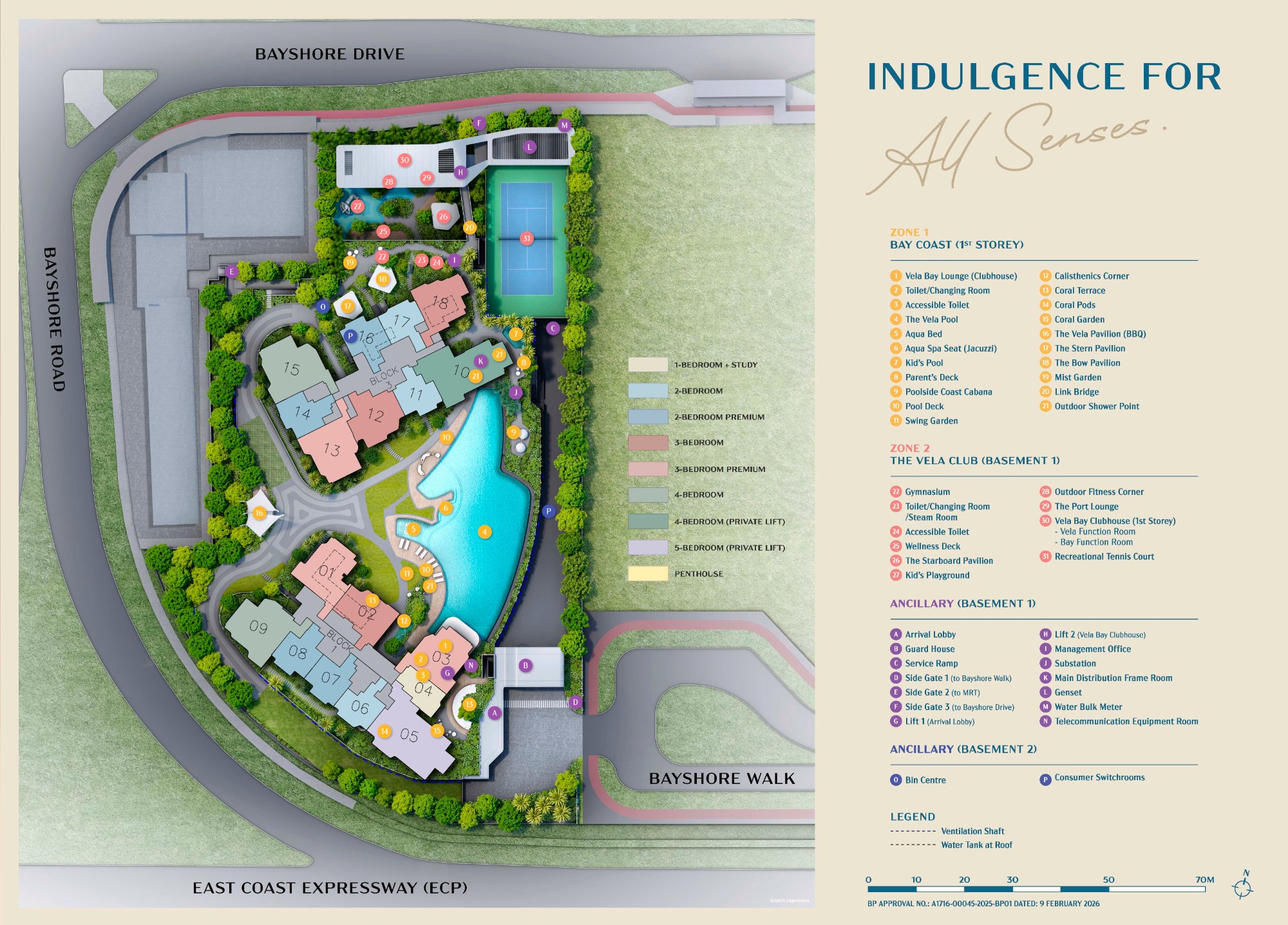 Click to enlarge Vela Bay Site Plan