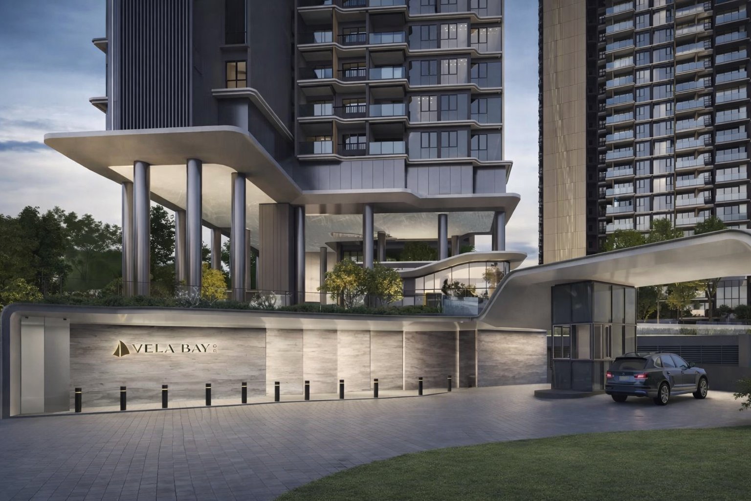 Vela Bay drop-off entrance