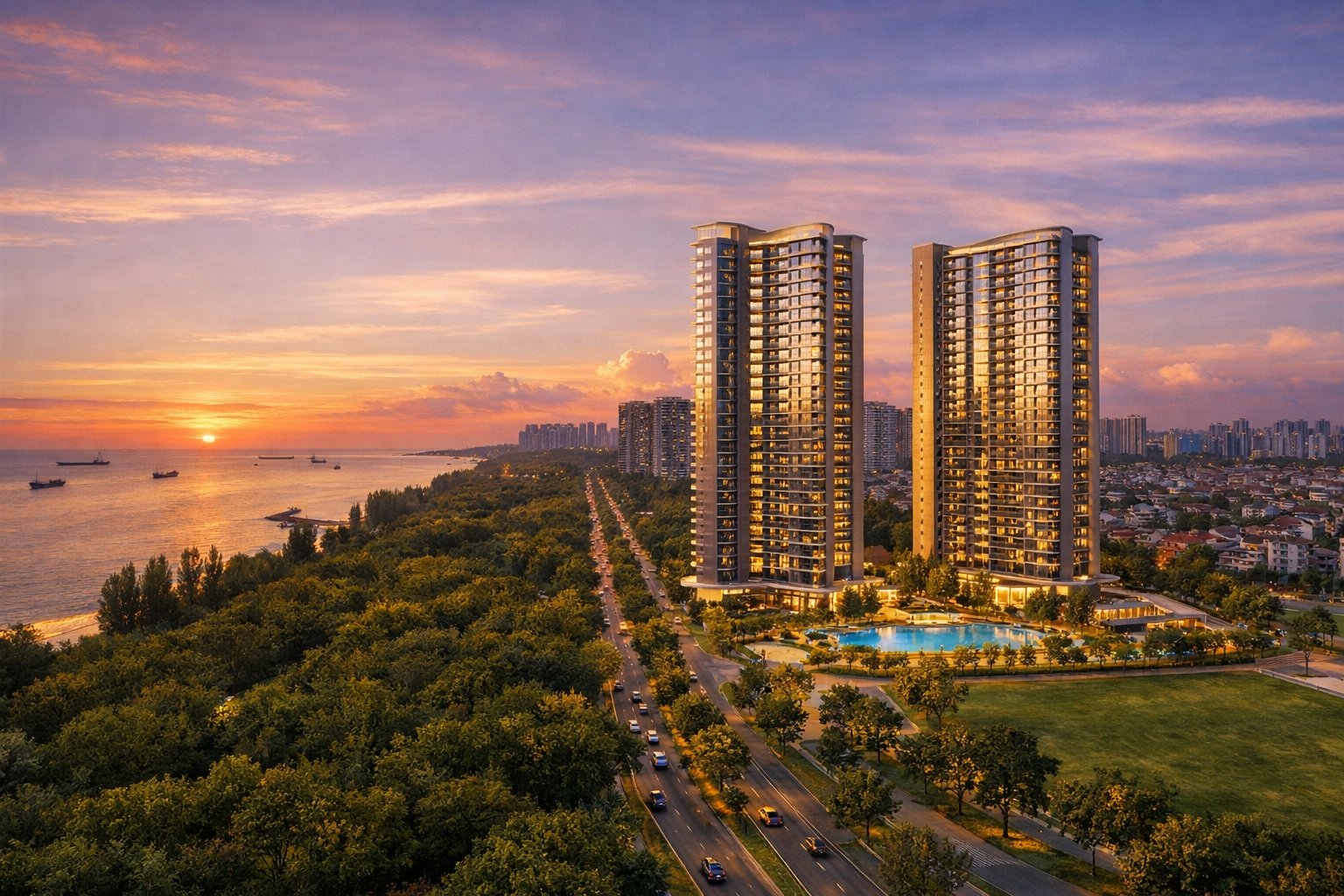 Vela Bay Sunset Hero