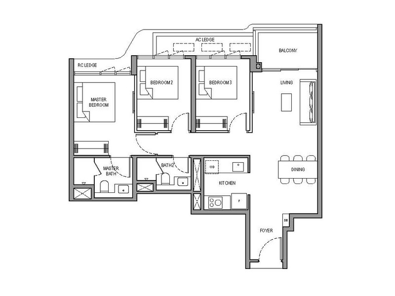 3 Bedroom Floorplan