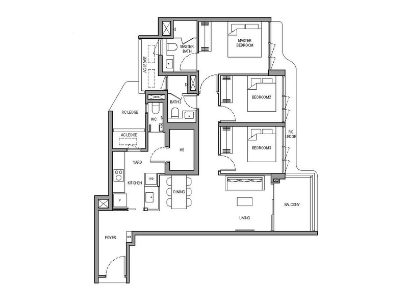 3 Bedroom Premium Floorplan