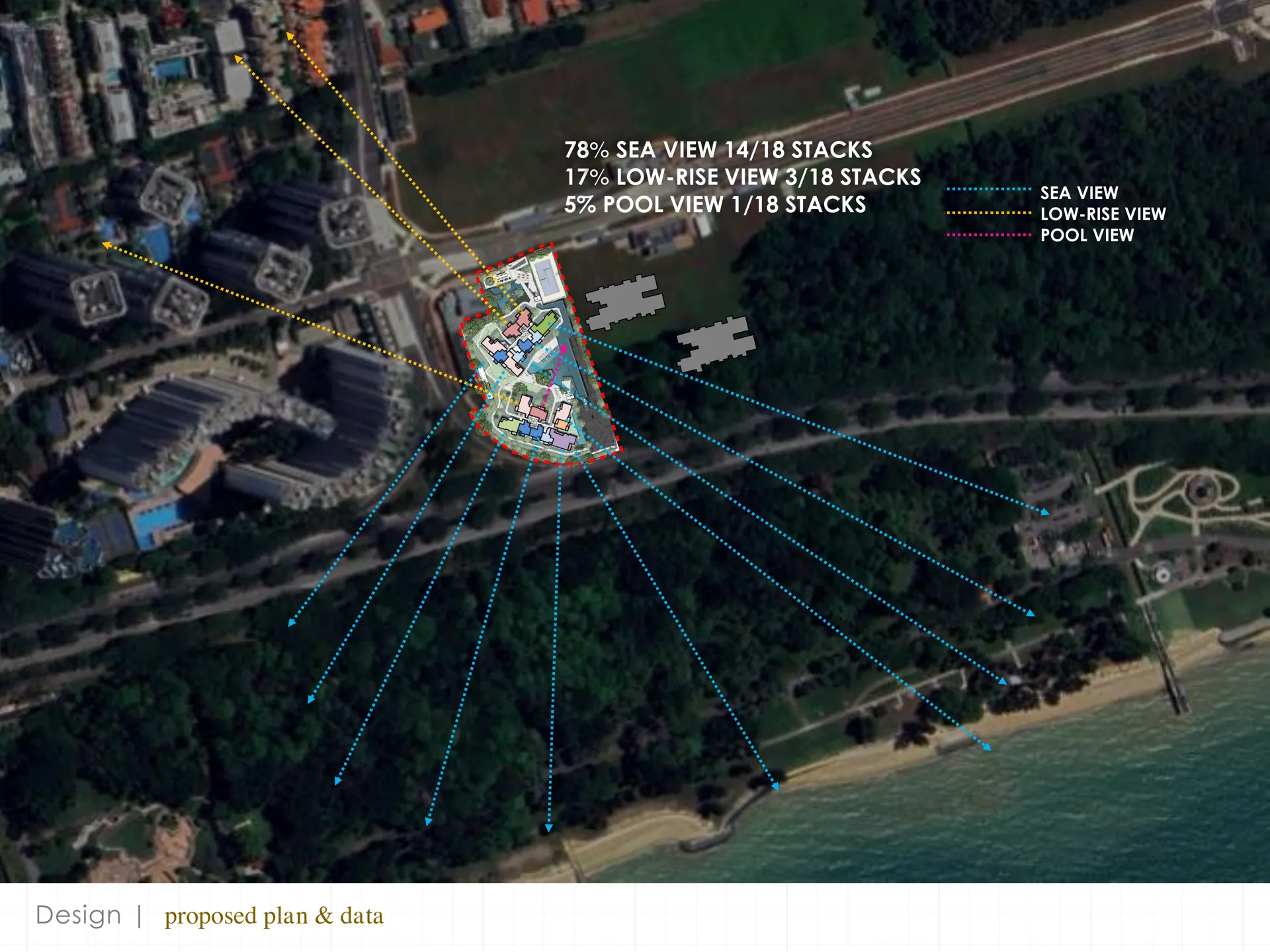 Proposed Plan View Data — 78% Sea View